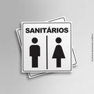 Kit Adesivo Sinalização Sanitário Feminino Masculino 20x20cm Kit Adesivo Sinalização Sanitário Feminino Masculino 20x20cm