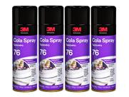Kit Adesivo Spray 76 3M Cola Sapateiro De Contato 4 Unidades Tapeçaria e Revestimento Profissional Kit Adesivo Spray 76 3M Cola Sapateiro De Contato 4 Unidades Tapeçaria e Revestimento Profissional
