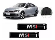 Kit Adesivos 2 Emblemas Lateral Coluna Msi Resinado 3d