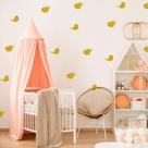 Kit Adesivos 24 Passarinhos Decoração Pássaros Quarto Bebê Sala