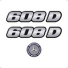 Kit Adesivos 608 D Caminhão Mercedes Benz Cromado - Genérico