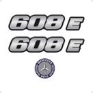 Kit Adesivos 608 E Caminhão Mercedes Benz Cromado - Genérico