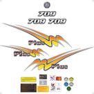 Kit Adesivos 709 Plus Faixa Caminhão Mercedes Benz Genérico