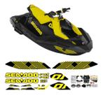 Kit Adesivos Amarelos Compatível Sea-Doo Spark Trixx