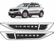 Kit Adesivos Aplique Cromado Resinado Tcross Luxo Resitank
