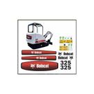 Kit Adesivos Bobcat 325 Compatível Mini Escavadeira