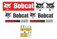 Kit Adesivos Bobcat S650 Para Mini Carregadeira Kit Adesivos Bobcat S650 Para Mini Carregadeira