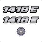 Kit Adesivos Caminhão 1418E Mercedes Benz Cromado - Generico Kit Adesivos Caminhão 1418E Mercedes Benz Cromado - Generico
