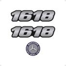 Kit Adesivos Caminhão 1618 Mercedes Benz Cromado - Generico