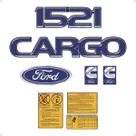 Kit Adesivos Caminhão Cargo 1521 Emblemas Resinados Generico Kit Adesivos Caminhão Cargo 1521 Emblemas Resinados Generico