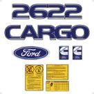 Kit Adesivos Caminhão Cargo 2622 Emblemas Resinado Genérico
