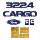 Kit Adesivos Caminhão Cargo 3224 Emblemas Cummins - Generico