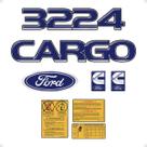 Kit Adesivos Caminhão Cargo 3224 Emblemas Cummins - Generico