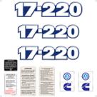 Kit Adesivos Caminhão Vw 17-220 Emblemas Resinados Genérico