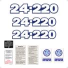Kit Adesivos Caminhão Vw 24-220 Emblemas Resinados Genérico Kit Adesivos Caminhão Vw 24-220 Emblemas Resinados Genérico