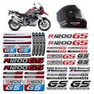 Kit Adesivos Capacete Bmw R1200 GS Moto Refletivo Resinado