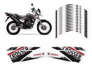 Kit Adesivos Carenagem E Friso Yamaha Crosser Xtz 150 Branco