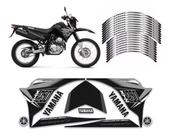 Kit Adesivos Carenagem E Friso Yamaha Lander Xtz 250 Preto