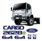 Kit Adesivos Cargo 2628e 6x4 Cummins Emblemas Caminhão Ford