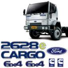 Kit Adesivos Cargo 2628e 6x4 Cummins Emblemas Caminhão Ford
