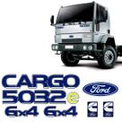 Kit Adesivos Cargo 5032e Cummins 6x4 Emblemas Caminhão Ford