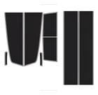Kit Adesivos Compatível Camaro Capô/Teto/Mala Preto Brilho Kit Adesivos Compatível Camaro Capô/Teto/Mala Preto Brilho