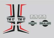 Kit Adesivos Compatível Com Trator Müller Tm17