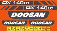 Kit Adesivos Compatível Doosan DX140 LC 21 Peças