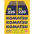 Kit Adesivos Compatível Escavadeira Komatsu PC220 Completo Kit Adesivos Compatível Escavadeira Komatsu PC220 Completo