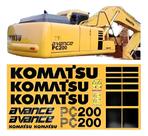 Kit Adesivos Compatível Escavadeira Komatsu PC220A Kit Adesivos Compatível Escavadeira Komatsu PC220A