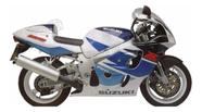 Kit Adesivos Compatível GSX-R 750 1998 Branco/Azul