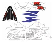 Kit Adesivos Compatível GSX-R 750 2002 Azul/Branco
