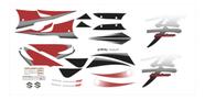 Kit Adesivos Compatível Hayabusa GSX1300R 2007 Vinho