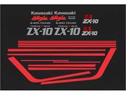 Kit Adesivos compatível Kawasaki Ninja ZX-10 1989 Preto Kit Adesivos compatível Kawasaki Ninja ZX-10 1989 Preto