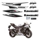 Kit Adesivos Compatível Kawasaki Ninja ZX-6R 636 2013 Branco Kit Adesivos Compatível Kawasaki Ninja ZX-6R 636 2013 Branco