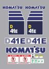 Kit Adesivos Compatível Komatsu D41E UV 16 Un Kit Adesivos Compatível Komatsu D41E UV 16 Un