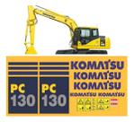 Kit Adesivos Compatível Komatsu PC130 Completo 31pç Kit Adesivos Compatível Komatsu PC130 Completo 31pç
