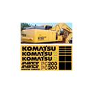 Kit Adesivos Compatível Komatsu PC200 Avance Preto Kit Adesivos Compatível Komatsu PC200 Avance Preto