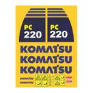 Kit Adesivos Compatível Komatsu PC220 Escavadeira Kit Adesivos Compatível Komatsu PC220 Escavadeira