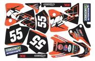 Kit Adesivos Compatível KTM EXC 2001 - 14pç SPTS