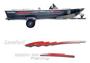 Kit Adesivos compatível Marujo 600 Fish Vermelho