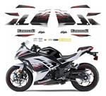 Kit Adesivos Compatível Ninja 300 Branco Edição NBR Kit Adesivos Compatível Ninja 300 Branco Edição NBR
