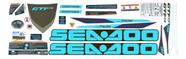 Kit Adesivos compatível Sea-Doo GTI 130 SE 2020+ Azul