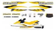 Kit Adesivos Compatível Sea-Doo GTI 4-TEC 06/07 Amarelo Kit Adesivos Compatível Sea-Doo GTI 4-TEC 06/07 Amarelo