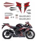 Kit Adesivos Compatível Suzuki GSX-R 750 2006 Preto/Vinho