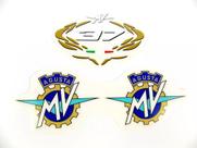 Kit Adesivos Compatível Tanque Mv Agusta F4 Vermelha Ag020