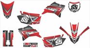 Kit Adesivos Compatível TTR 230 Vermelho/Cinza LM199