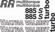 Kit Adesivos Compatível Valtra/Valmet Turbo 885 S 30un