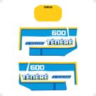 Kit Adesivos Compatível Yamaha Tenere 600 1989 Moto Azul