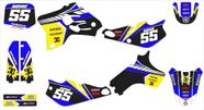 Kit Adesivos Compatível YZ 80 1993-2001 Azul/Amarelo